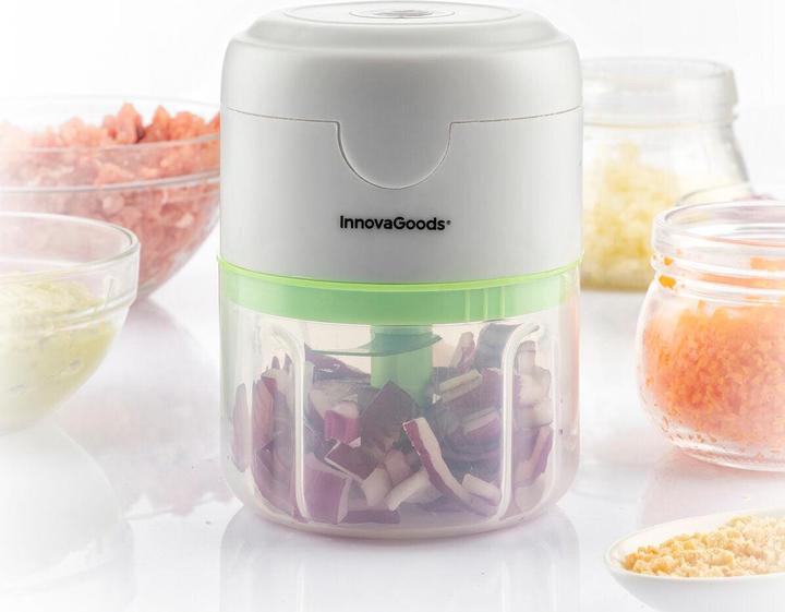 Productafbeelding InnovaGoods Draadloze minihakmolen - draagbaar (250 ml, 40 W)