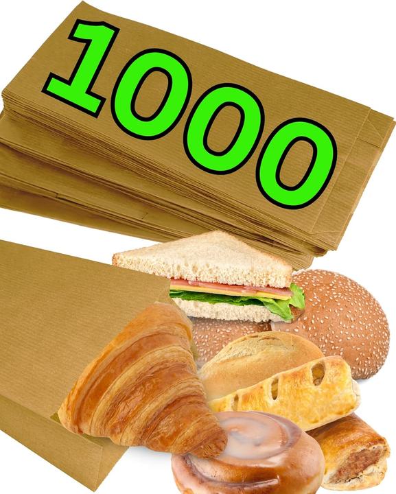 Produktbild Loxato 1000 Stück Brottüten, 45 g/m² (1000 x)