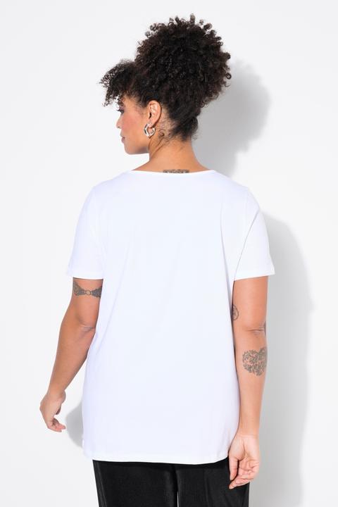 Produktbild Miamoda T-Shirt, Ziersteinchen-Blume, Halbarm (54)