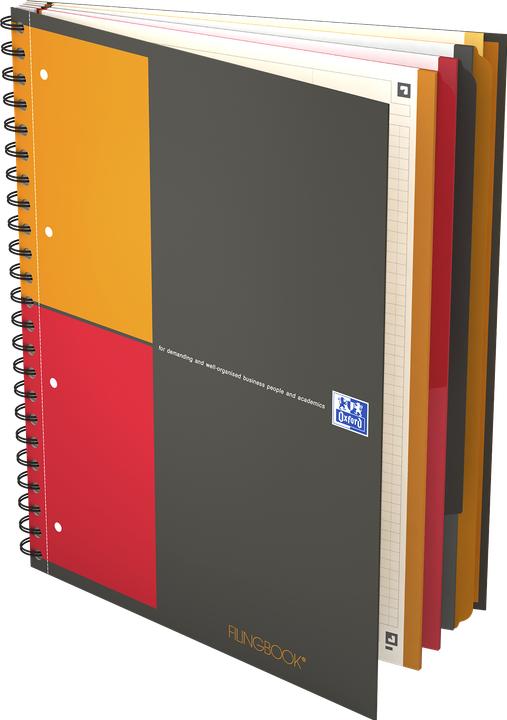 Image du produit Oxford Cahier de notes du collège Cahier de notes (A4+, Quadrillé, Couverture rigide)