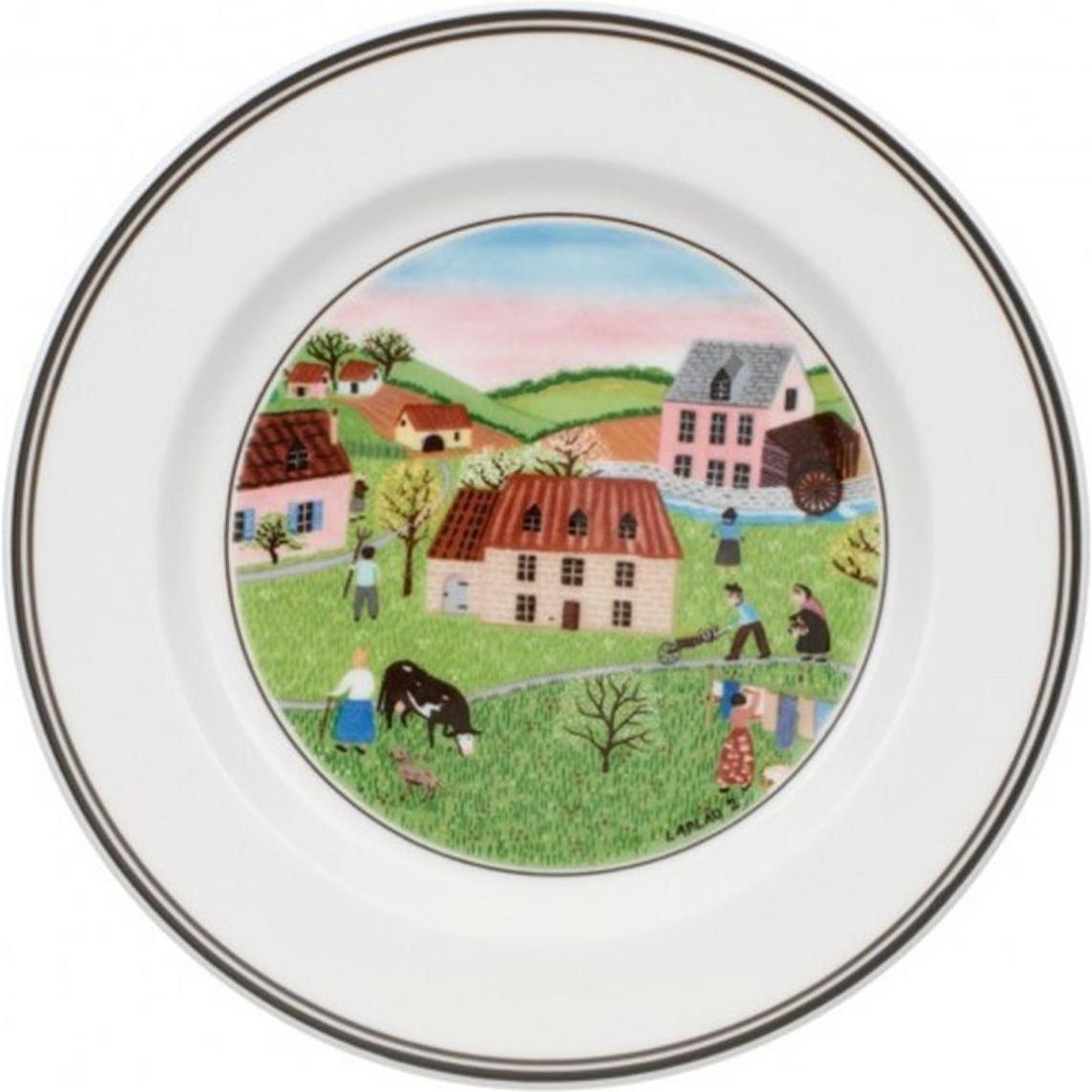 Villeroy & Boch Brotteller Mühle Design Naif, Teller, Mehrfarbig