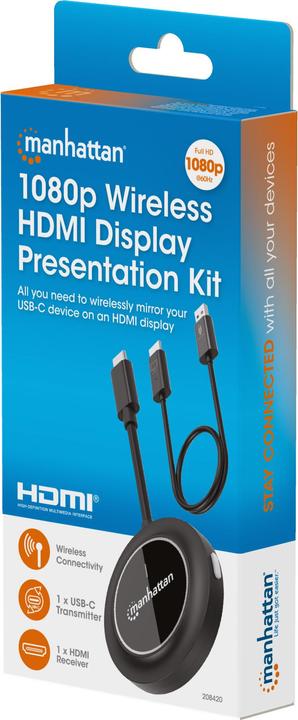Produktbild Manhattan 1080p Wireless HDMI-Display-Präsentationsset (30 m, HDCP, HDMI 1.3c)
