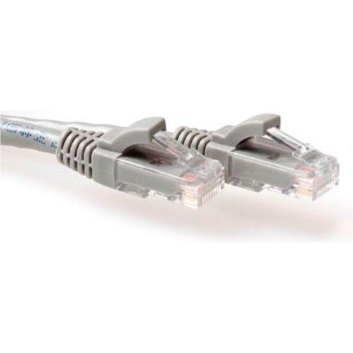 Thumbnail - ACT Grey 5 meter U/UTP CAT6A patch cable snagless with RJ45 connectors (U/UTP, CAT6a, 5 m), Netzwerkkabel