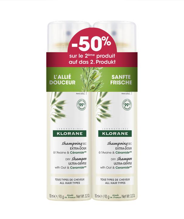 Image du produit Klorane Lait d'avoine Shampooing sec teinté Duo (150 ml, Shampoing sec)