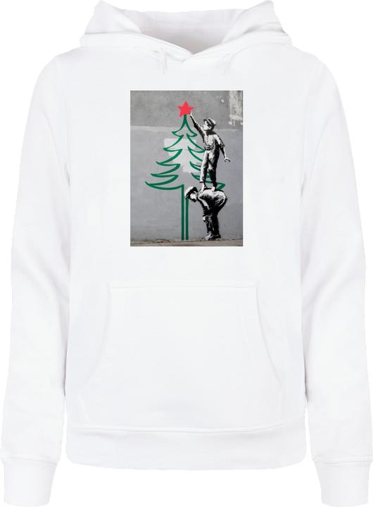 Produktbild Merchcode Ladies Banksy - Christmas Tree Basic Hoody - 183519 (4XL)