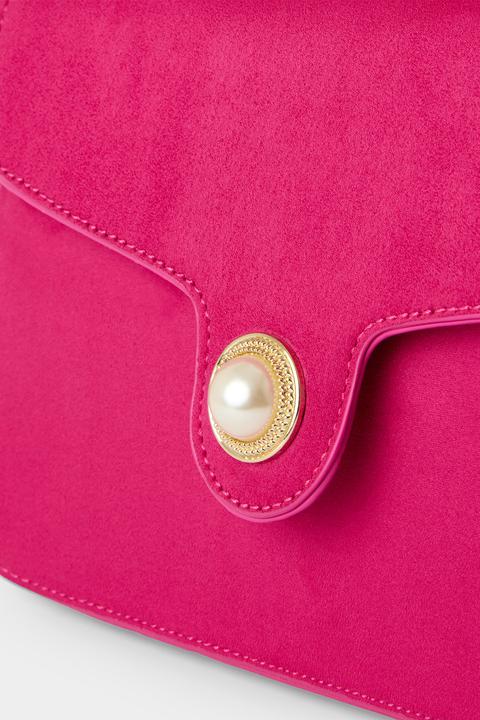 Actual product image Joe Browns Pearl Handle Bag with Clasp Closure