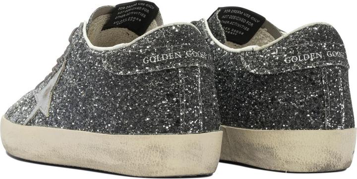 Image du produit Golden Goose super star glitter sneakers in silver and black color (37)