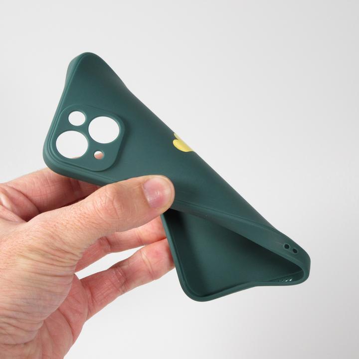 Actual product image PhoneLook Coque Silicone Mat Coeur doré (Apple iPhone 14 Pro)