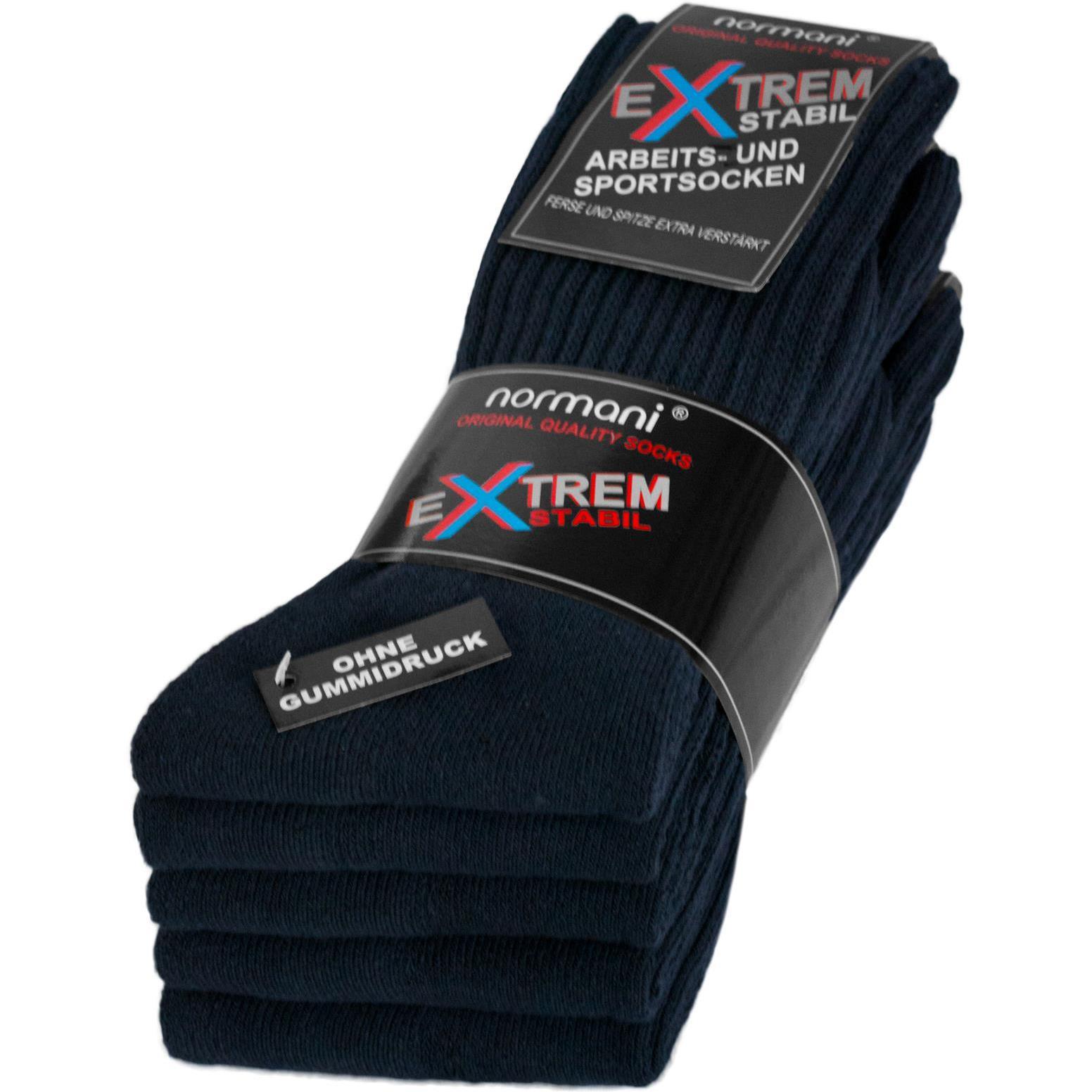Normani, Herren, Socken, 5 Paar Arbeits- und Sportsocken Extrem, Blau, (5er Pack, 47 - 50)