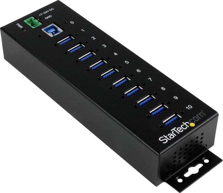 StarTech 10 PORT INDUSTRIAL USB 3.0 HUB (USB-B, 10 Ports)