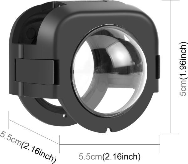 Actual product image Puluz For Insta360 X4 Snap-on Lens Guard Protective Cover (Black)