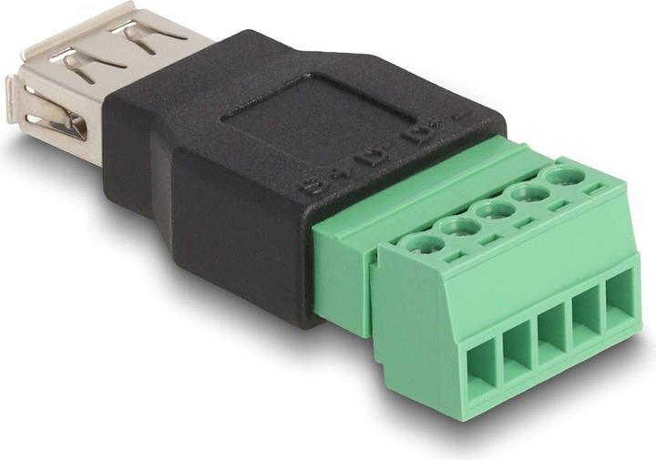 Productafbeelding Delock USB 2.0 adapter USB-A aansluiting - aansluitblok (USB 2.0, 4.50 cm)