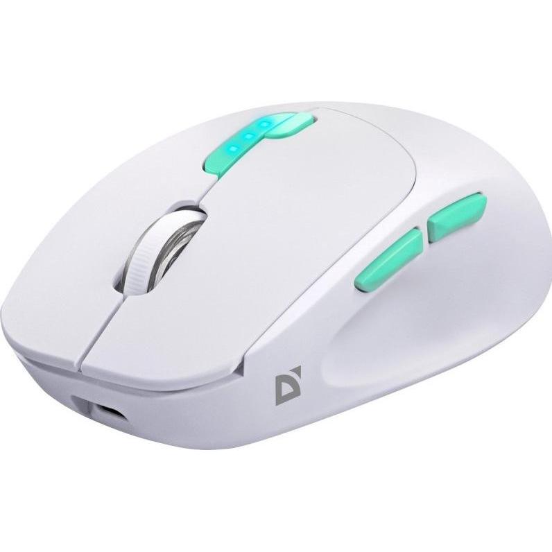 Defender Bianco Mysz Nitta Mm-307 Rf+Bt Optic 1600Dpi 6P Biała (Senza Fili), Mouse,
