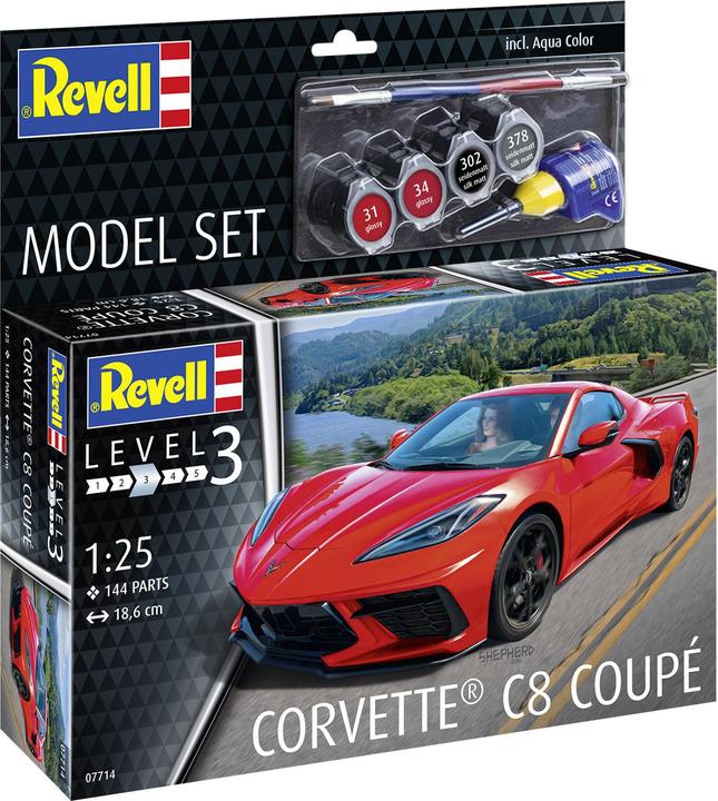Actual product image Revell Model Set Corvette C8 Coupé