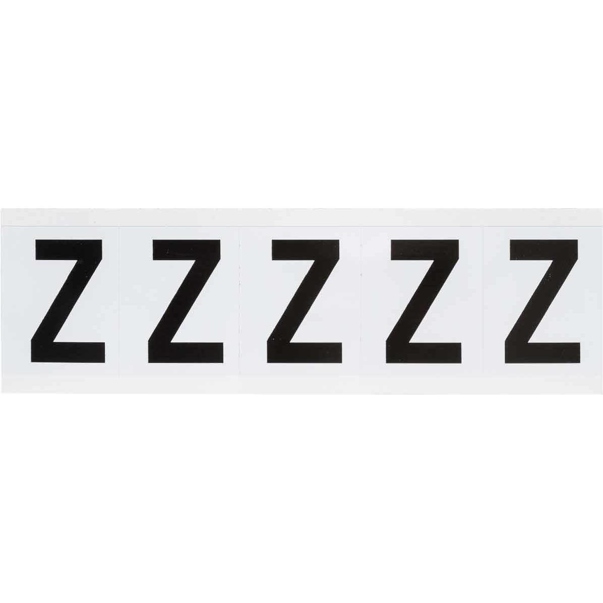 Brady, Etiketten, B-946, 9714-Z, Vinyl, Schwarz auf Weiss, Beschriftung: Z, 46 x 57mm, Schrifthöhe 49mm(25 K. á