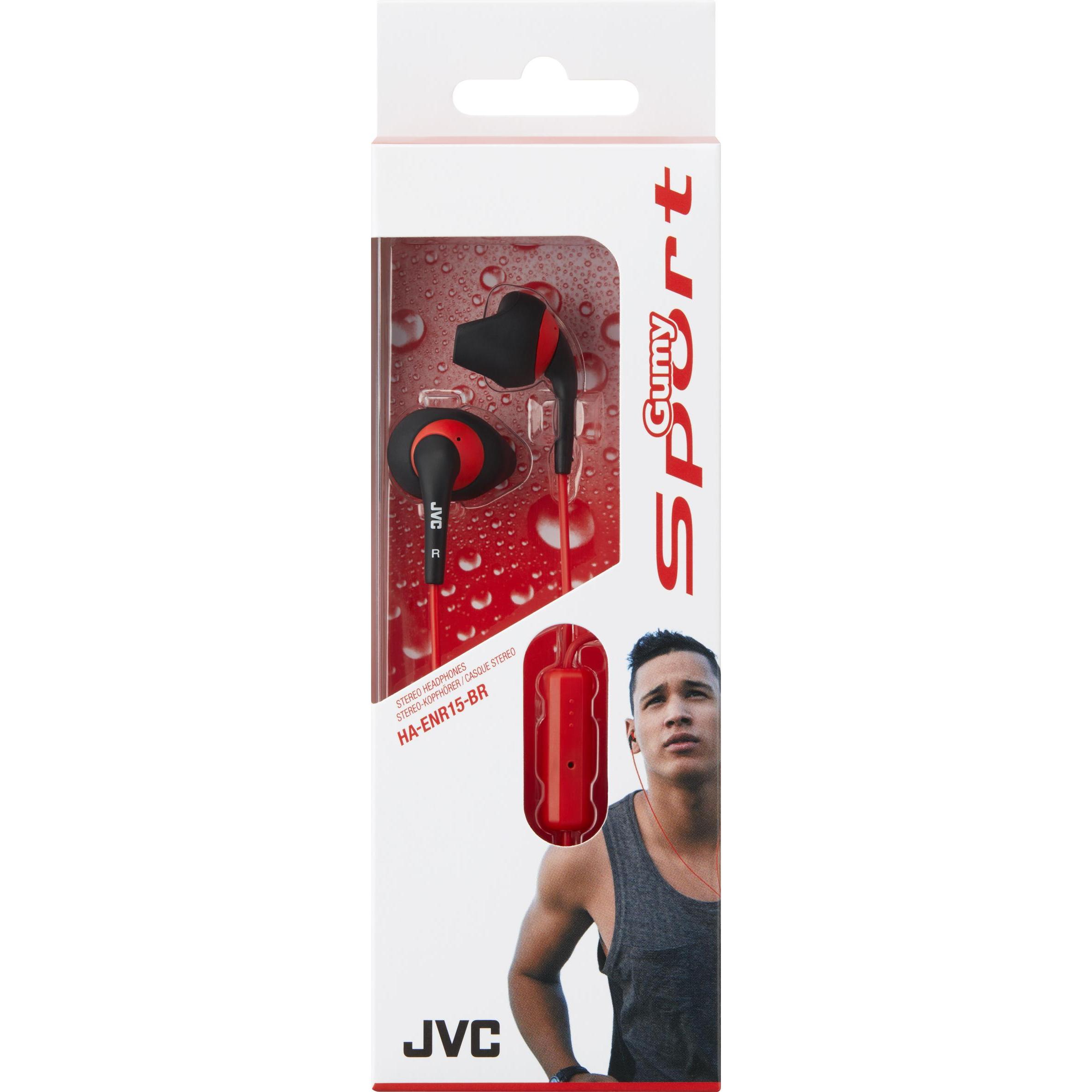 Thumbnail - JVC HAENR15BRE (keine Geräuschunterdrückung, Kabelgebunden), Kopfhörer, Schwarz, Rot
