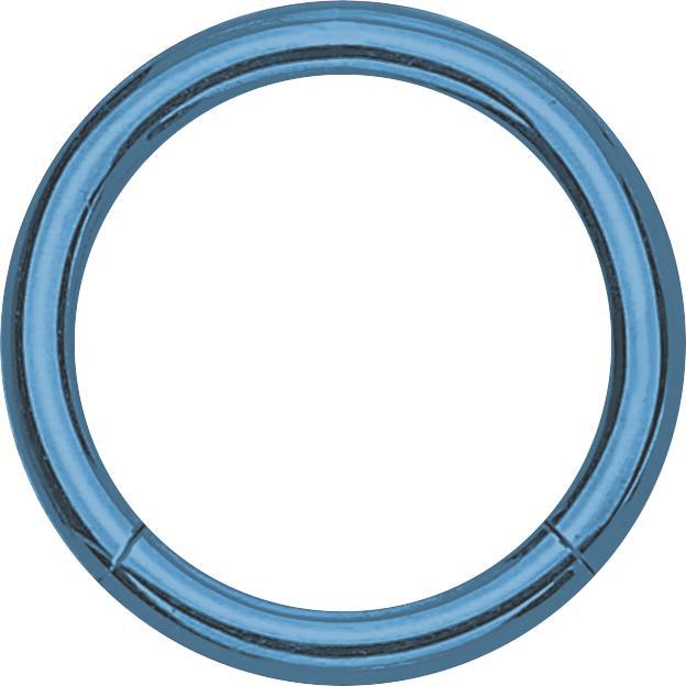 Image du produit Star Piercing Micro anneau segment bleu clair (sans laiton, Titane)