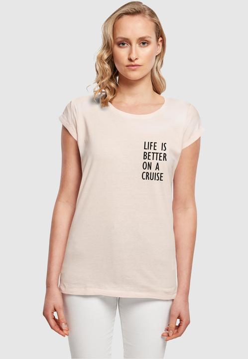 Produktbild Merchcode Ladies Life Is Better Extended Shoulder Tee - 113659 (S)