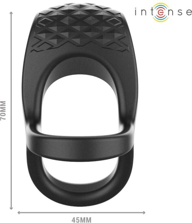 Produktbild Intense Alex Vibrator Doppel-Penisring 10 Vibrationen Schwarz