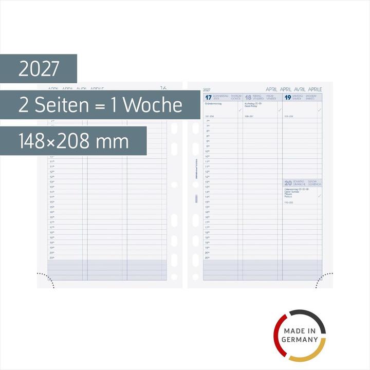 Produktbild Brunnen - Timer Einlage (A5, 1 Woche / 2 Seiten)