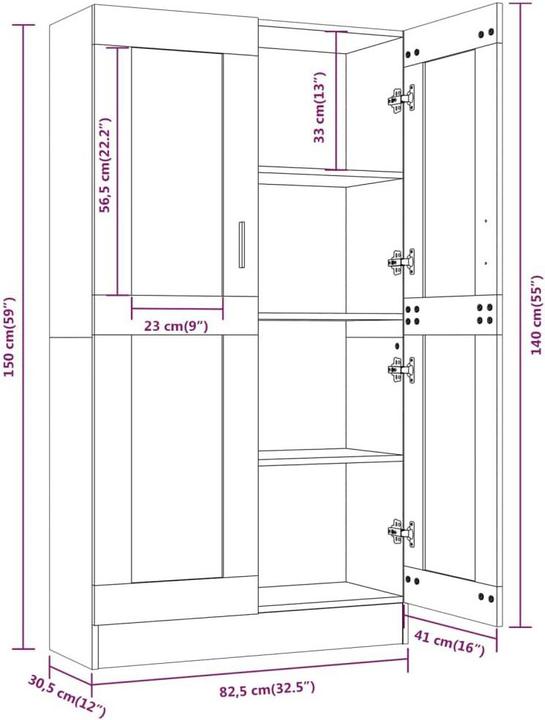 Actual product image VidaXL Gizela (82.5 x 30.5 x 150 cm)