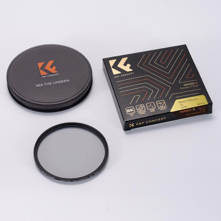 Productafbeelding K&F Concept Filter K&F Filter Diffuser HD Black Mist 1/8 K&F 46 mm 46 mm (46 mm, Zwarte nevelfilter)