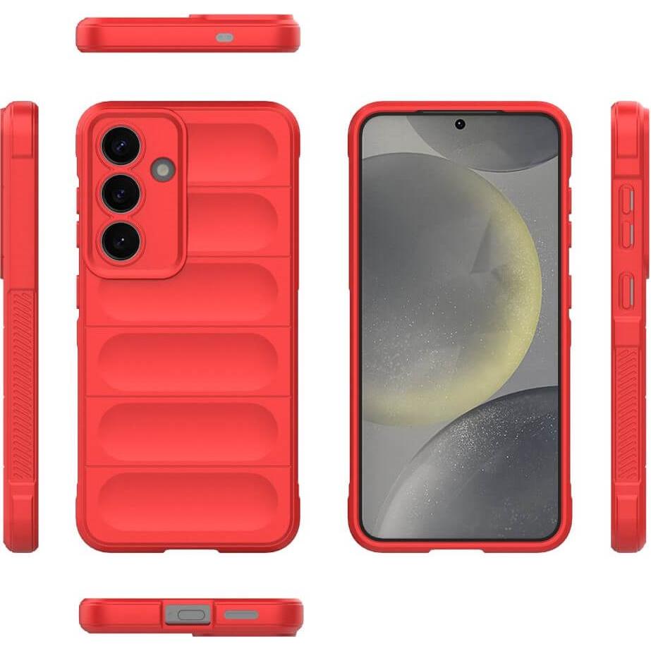 Thumbnail - Cover-Discount Galaxy S25 - Rugged Protective Hülle (Samsung Galaxy S25), Smartphone Hülle, Rot