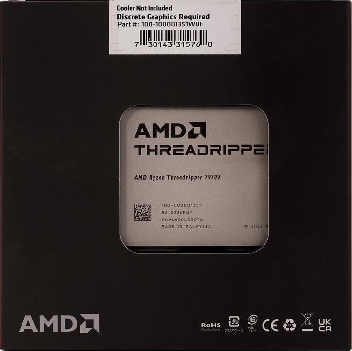 Actual product image AMD Ryzen Threadripper 7970X (sTR5, 4 GHz, 32 -Core)