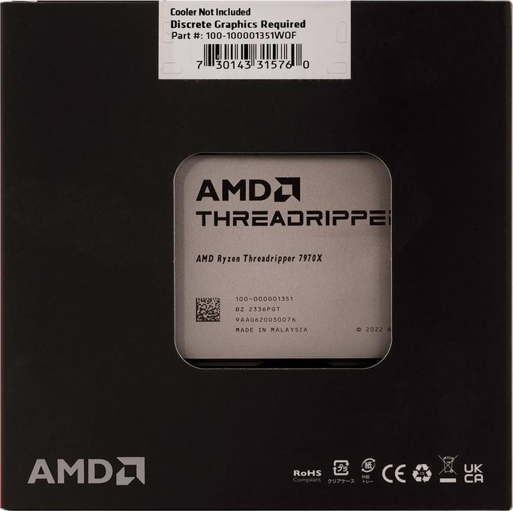 Produktbild AMD Ryzen Threadripper 7970X (sTR5, 4 GHz, 32 -Core)