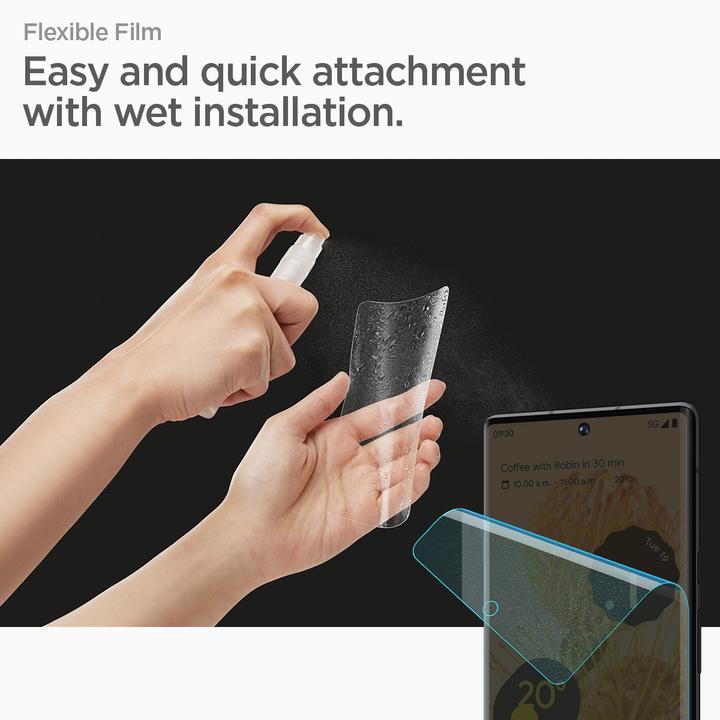 Produktbild Spigen Neo Flex Hydrogel film for Google Pixel 7 Pro screen 2 pcs. (1 Stk., Google Pixel 7 Pro)