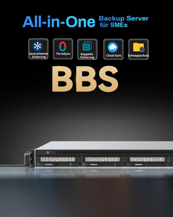 Actual product image Terramaster SMB NAS 04Bay U4-500