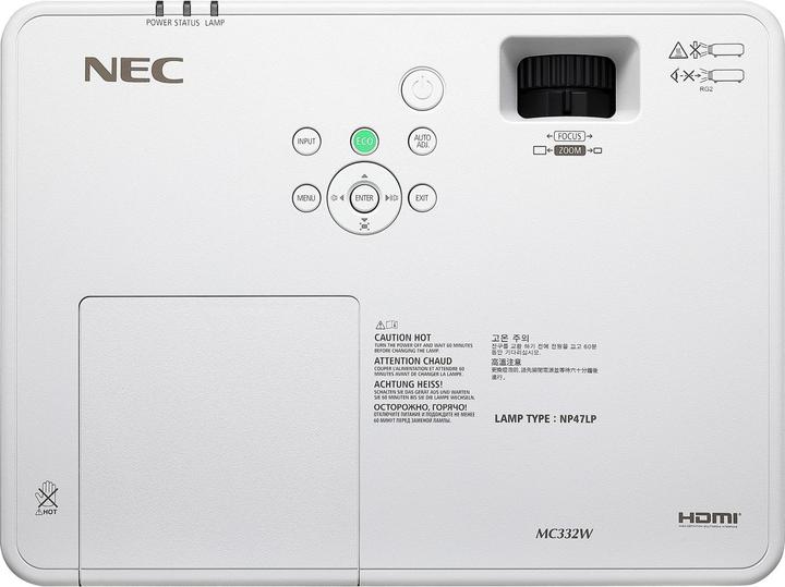 Actual product image NEC MC332W (WXGA, 3300 lm, 1.5 - 1.8:1)