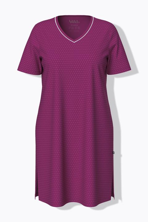 Produktbild Ulla Popken Bigshirts, 2er-Pack, Rundhals/V-Ausschnitt, Halbarm (46, 48)