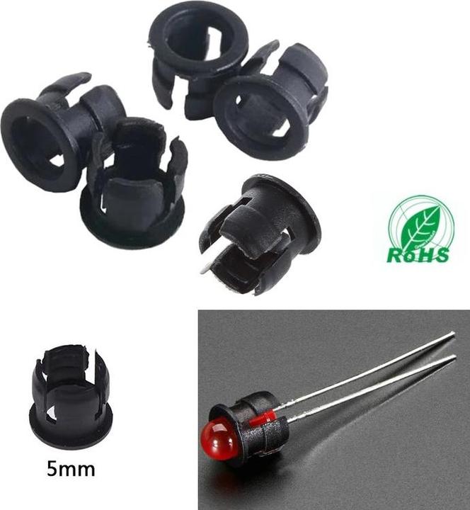 OEM 5mm Plastik LED-Halter 5 Stück