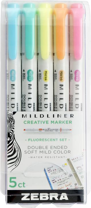 Productafbeelding Zebra Mildliner (Veelkleurig, 5x)