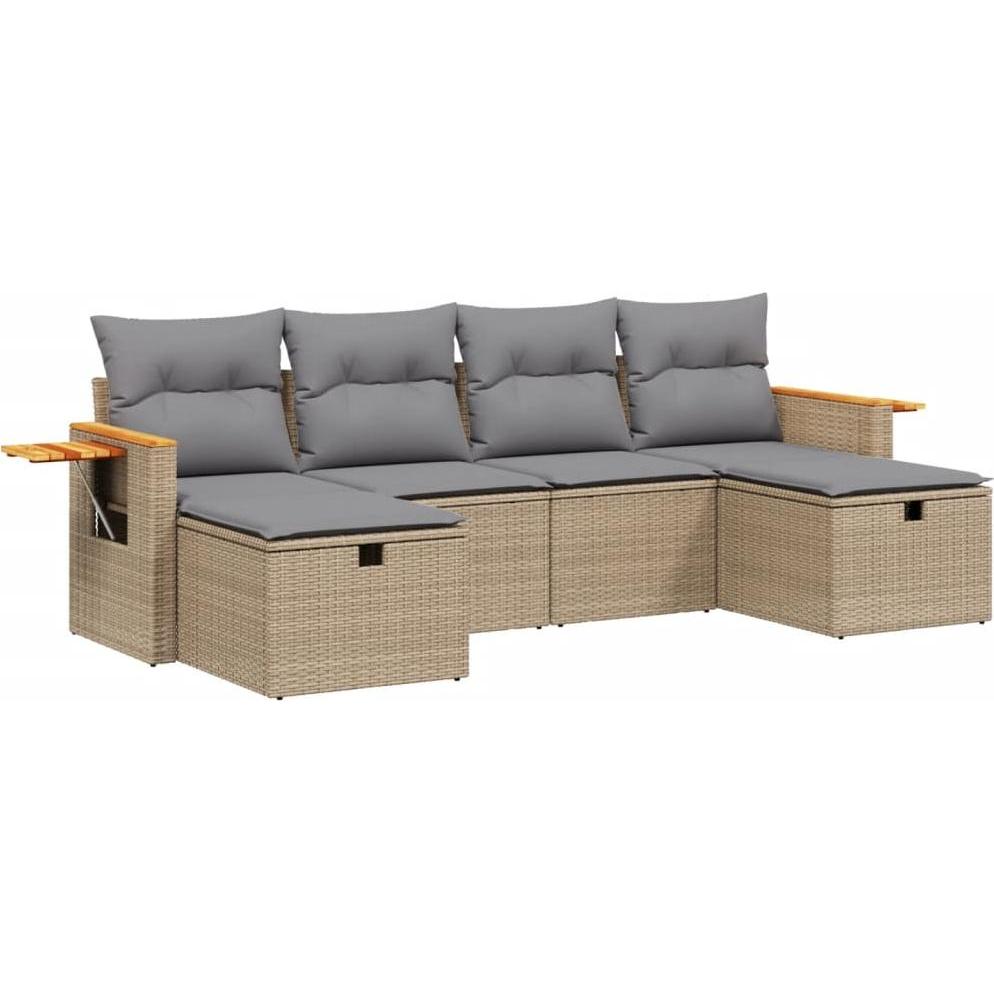 VidaXL, Gartenlounge, 10-tlg. Garten-Lounge-Set mit Kissen
