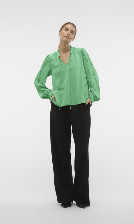 Immagine prodotto Vero Moda Camicetta regular fit con scollo a V e polsini con bottone (S)