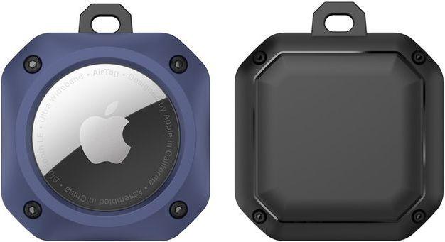 Actual product image MU Style Rugged TPU AirTag protective case with key ring