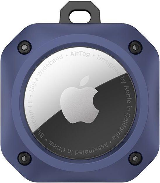 Actual product image MU Style Rugged TPU AirTag protective case with key ring