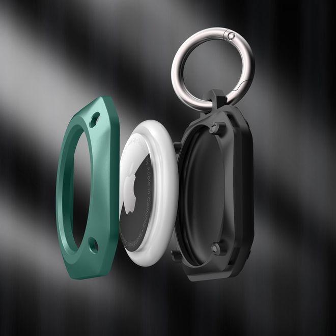 Image du produit MU Style Étui de protection robuste en TPU AirTag avec porte-clés