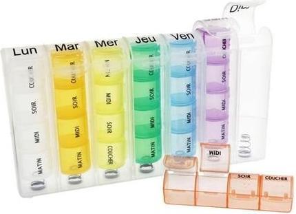 Actual product image Elastoplast Estipharm Rectangular 7 Days Pill Organizer