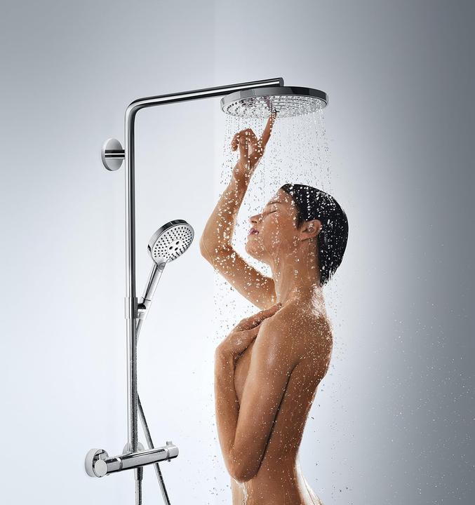 Produktbild hansgrohe Showerpipe RAINDANCE SELECT S 240 2jet DN 15 weiss/chrom