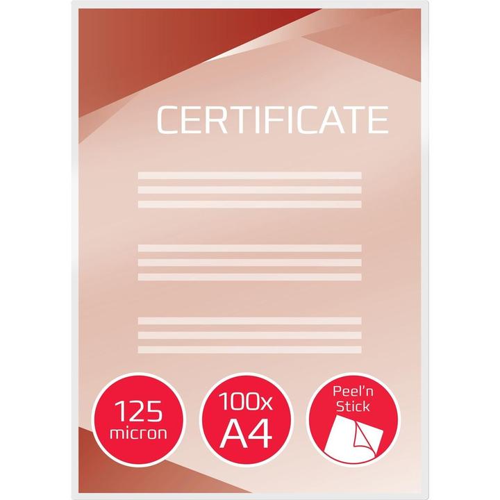 Produktbild GBC Laminiertasche (A4, 100 Stück, 125 µm)