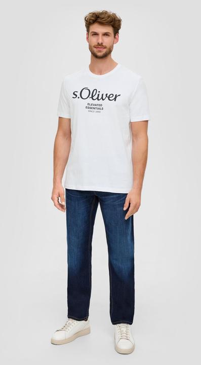 Actual product image S.Oliver T-Shirt Casual Bequem sitzend Logo T-Shirt (M)