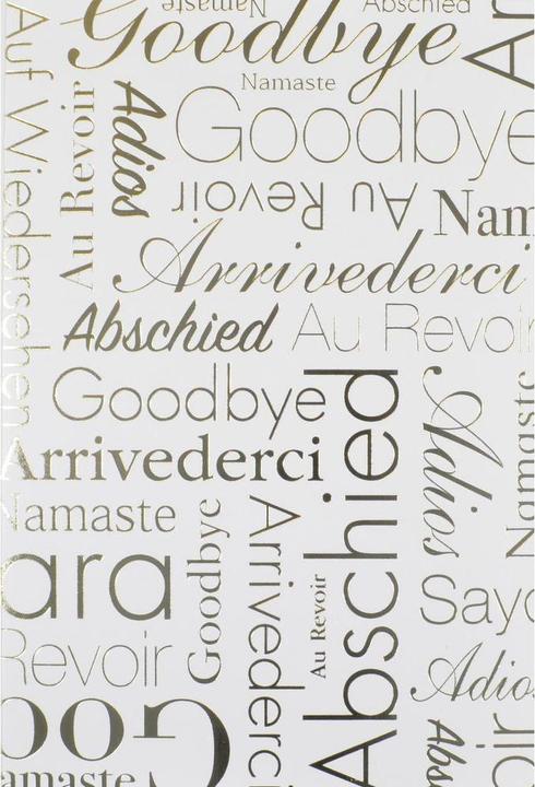 Carte d'adieu Goodbye B6