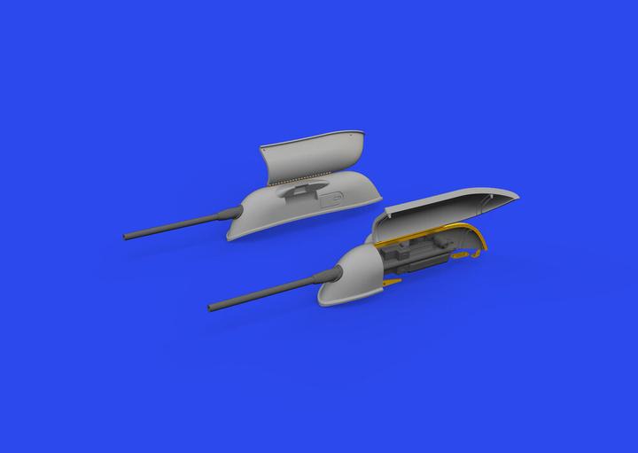 Actual product image Eduard Bf 109F/G/K gun pods PRINT 1/72