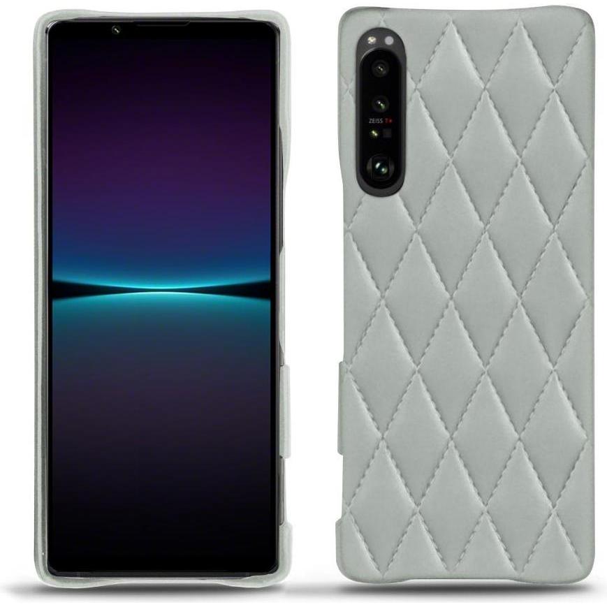 Noreve Lederschutzhülle (Sony Xperia 1 IV), Smartphone Hülle, Grau