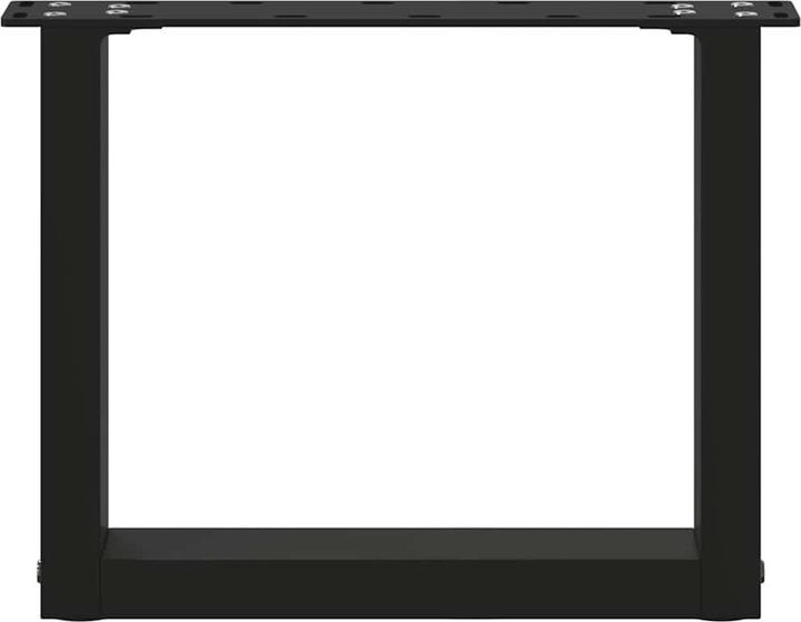 Immagine prodotto vidaXL Gambe del tavolino a U 2 pezzi nero 50x(30-31) cm gamba del tavolo in acciaio