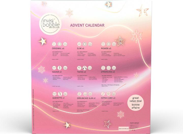 Actual product image Invisibobble Advent calendar 2022
