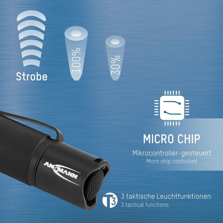 Actual product image Ansmann M100F LED Torch (10.40 cm, 115 lm)